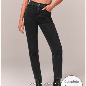Abercrombie and fitch the mom high rise jeans
